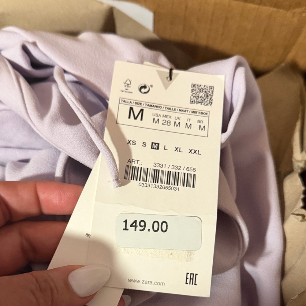 Lavender Two-Piece Ruched Set - Picture 8 of 9